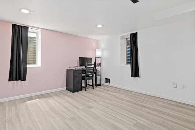 957 Hall Ave W, Saint Paul, MN 55118 - home office with wood finished floors, recessed lighting, and healthy amount of natural light
