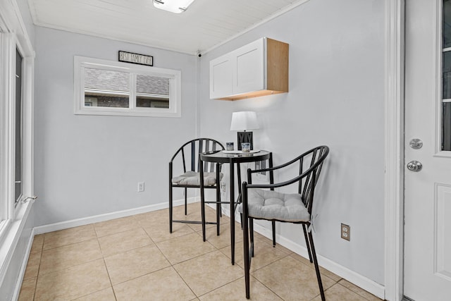 957 Hall Ave W, Saint Paul, MN 55118 - dining space with light tile patterned floors and baseboards