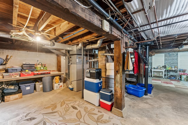 2145 Knapp St, Saint Paul, MN 55108 - unfinished below grade area featuring heating unit