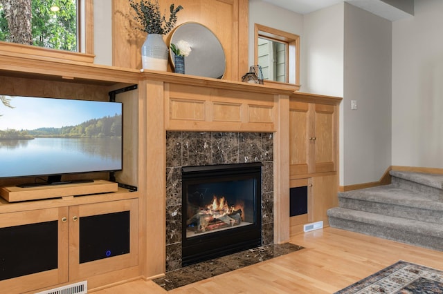 3933 Donegal Way, Eagan, MN 55122 - detailed view of wood finished floors and a fireplace