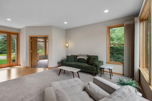 3933 Donegal Way, Eagan, MN 55122 - carpeted living area with plenty of natural light and recessed lighting