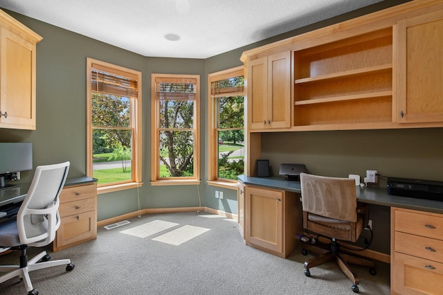 3933 Donegal Way, Eagan, MN 55122 - carpeted home office with plenty of natural light and built in study area