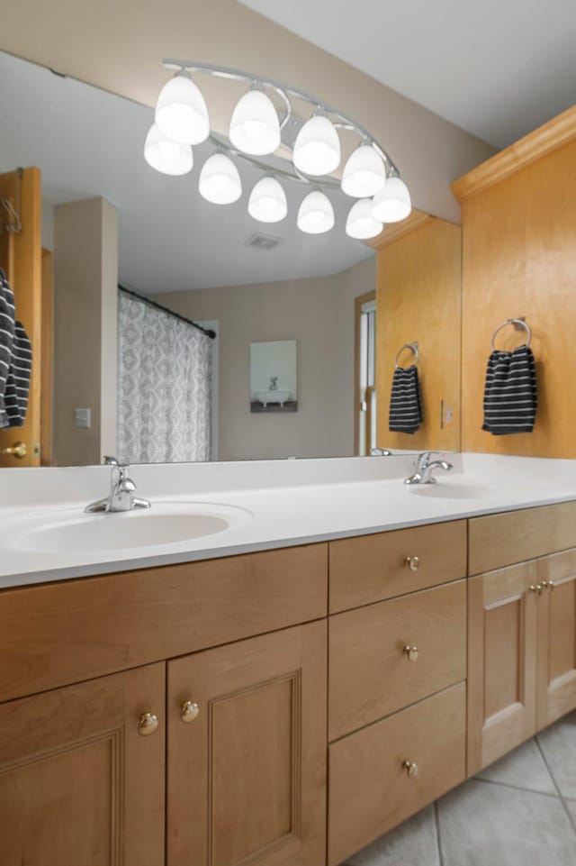 3933 Donegal Way, Eagan, MN 55122 - full bath featuring double vanity and tile patterned floors