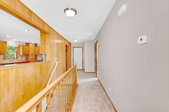 1420 17th St W, Hastings, MN 55033 - hallway with light colored carpet and recessed lighting