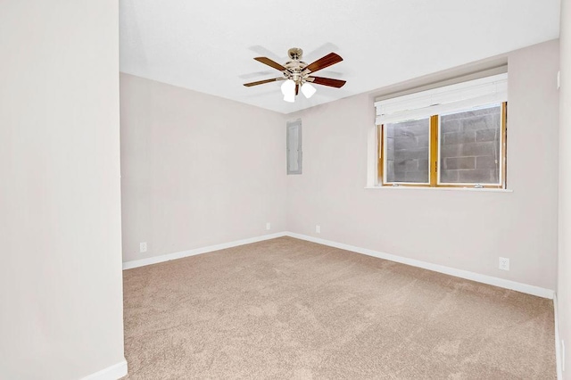 1420 17th St W, Hastings, MN 55033 - carpeted empty room with ceiling fan and electric panel