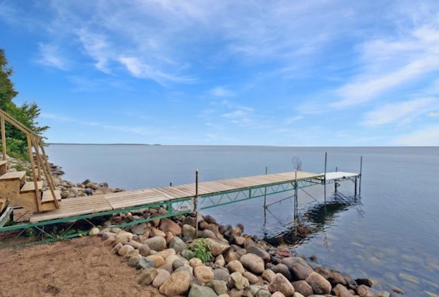 12833 Twilight Rd, South Harbor Twp, MN 56359 - water view featuring a dock