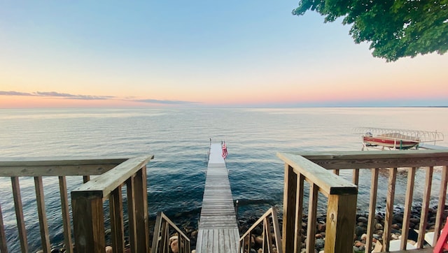 12833 Twilight Rd, South Harbor Twp, MN 56359 - dock featuring a water view