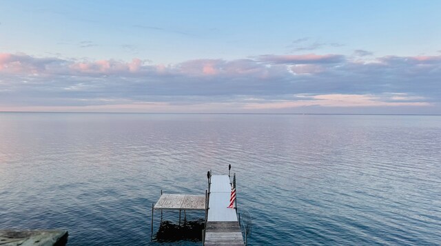 12833 Twilight Rd, South Harbor Twp, MN 56359 - dock featuring a water view