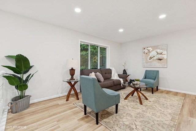 9019 Idaho Ave N, Brooklyn Park, MN 55445 - living room featuring light wood-style flooring and recessed lighting