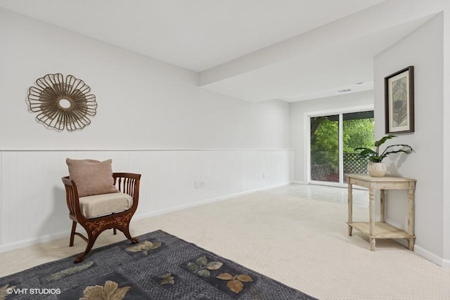 9019 Idaho Ave N, Brooklyn Park, MN 55445 - unfurnished room featuring carpet floors and a wainscoted wall