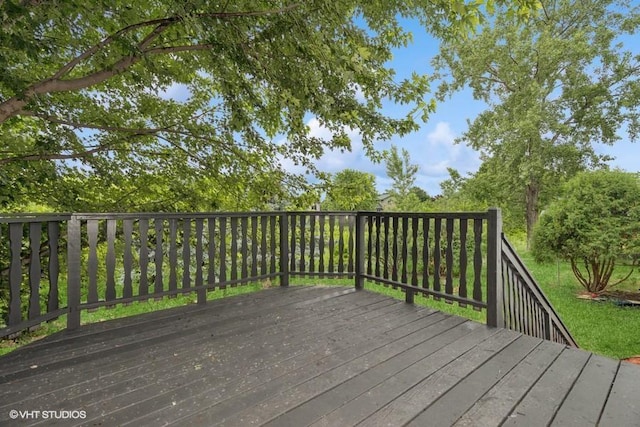 9019 Idaho Ave N, Brooklyn Park, MN 55445 - view of wooden terrace