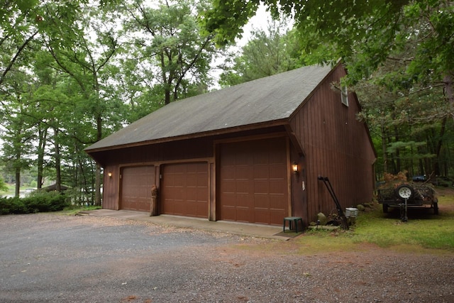 28716 Kilkare Rd, Danbury, WI 54830 - view of detached garage