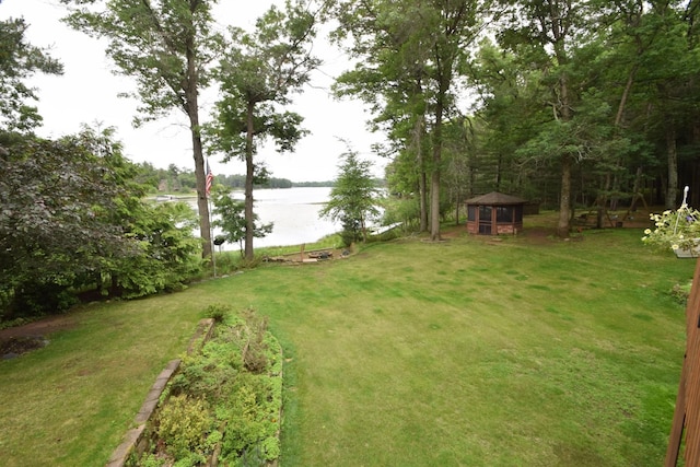 28716 Kilkare Rd, Danbury, WI 54830 - view of grassy yard with a water view