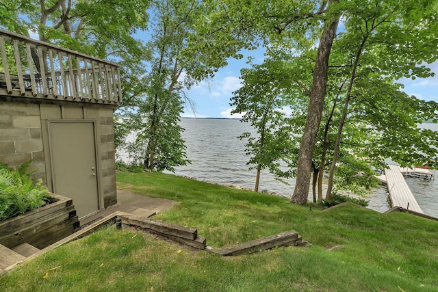 13188 Chicago Club Ln NE, Alexandria, MN 56308 - view of green lawn with a water view