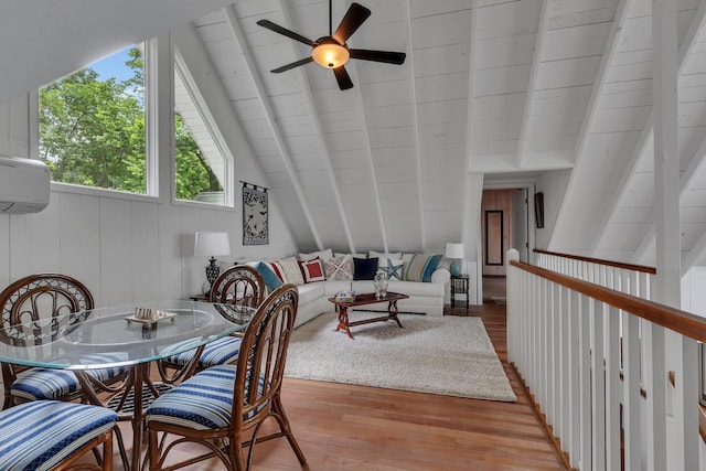 13188 Chicago Club Ln NE, Alexandria, MN 56308 - dining room with light wood finished floors and a ceiling fan