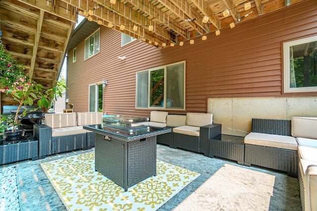 1115 Timber Path, Menomonie, WI 54751 - view of patio / terrace featuring an outdoor living space