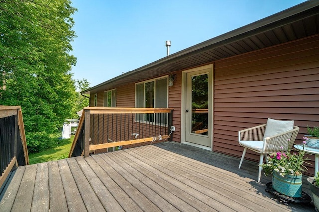 1115 Timber Path, Menomonie, WI 54751 - view of wooden terrace
