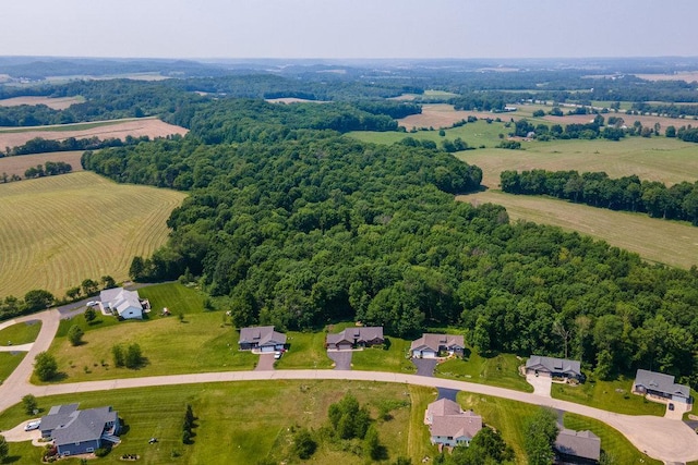 1115 Timber Path, Menomonie, WI 54751 - aerial overview of property's location with rural landscape