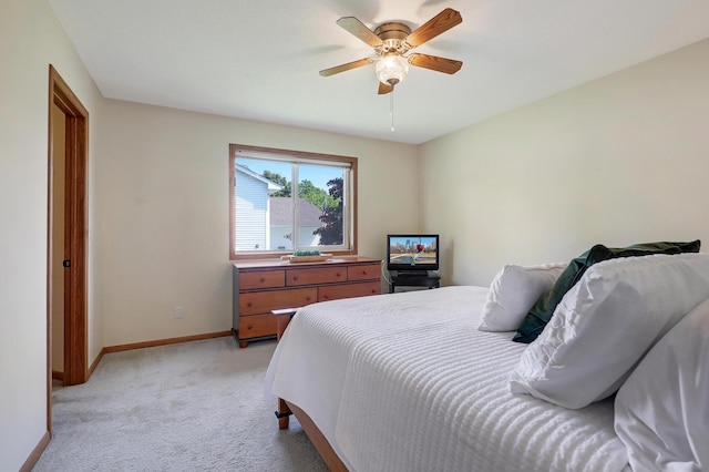 205 4th St NW, Saint Michael, MN 55376 - bedroom featuring light colored carpet and ceiling fan
