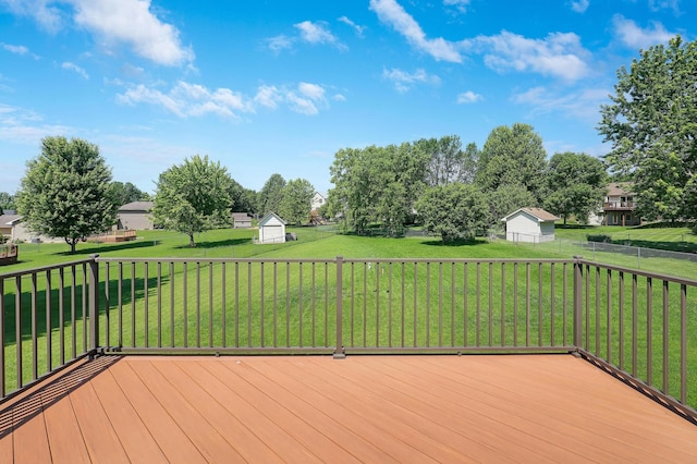205 4th St NW, Saint Michael, MN 55376 - deck with a storage shed