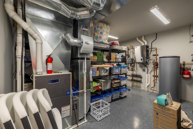 1500 Weatherhill Ridge Ct SW, Rochester Twp, MN 55902 - utility room featuring water heater