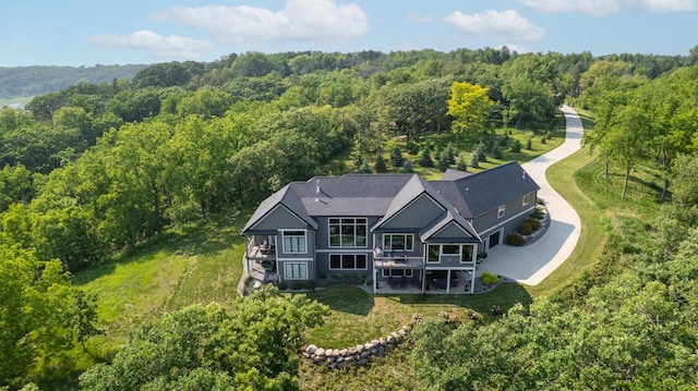 1500 Weatherhill Ridge Ct SW, Rochester Twp, MN 55902 - view from above of property featuring a heavily wooded area
