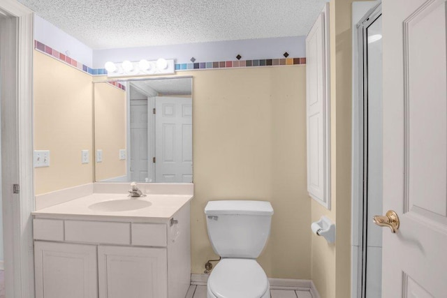 8425 Rice Lake Rd, Maple Grove, MN 55369 - bathroom with a textured ceiling and vanity