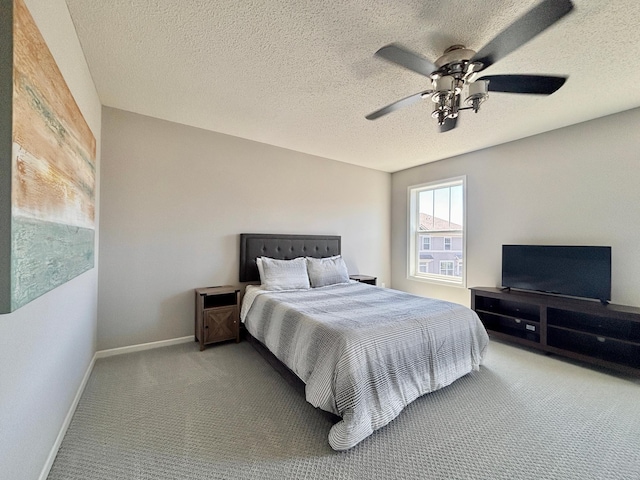 8389 Norwood Ln N, Maple Grove, MN 55369 - carpeted bedroom featuring a ceiling fan and a textured ceiling