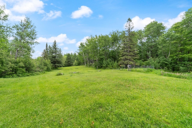 4767 Mccomber Rd, Duluth, MN 55803 - view of green lawn featuring a view of trees