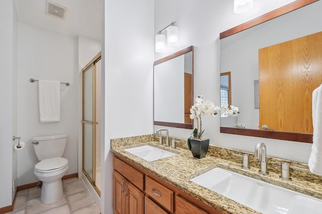 6936 Lake Ter E, Woodbury, MN 55125 - full bath with a shower stall and double vanity