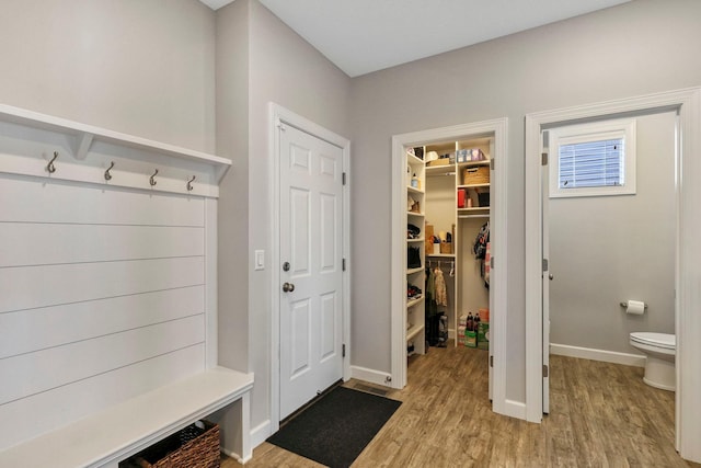 18175 61st Ave N, Plymouth, MN 55446 - mudroom with light wood-style flooring and baseboards
