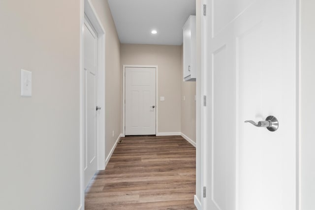 1720 Summer Ln NE, Alexandria, MN 56308 - hall with light wood finished floors and recessed lighting