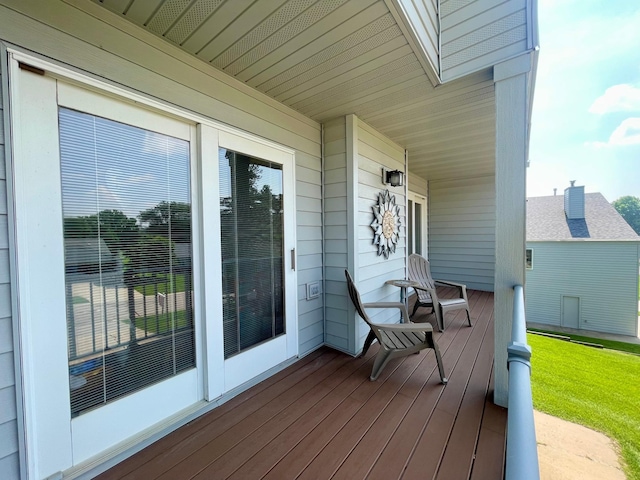 4887 Tee Ct SW, Rochester, MN 55902 - view of wooden porch