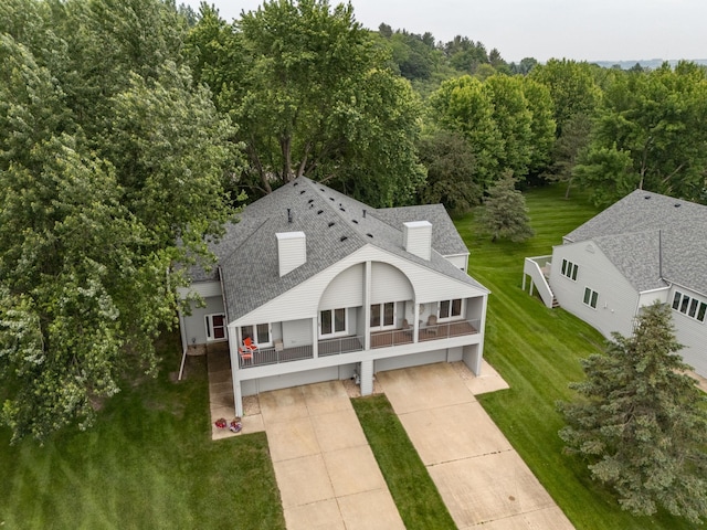 4887 Tee Ct SW, Rochester, MN 55902 - view from above of property featuring a heavily wooded area