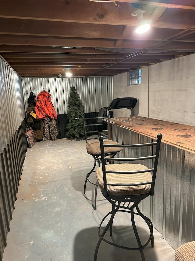 15729 232nd Ave NE, Hawick, MN 56273 - basement with concrete block wall