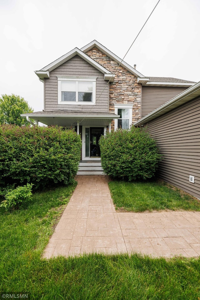 6354 151st Street Ct N, Hugo, MN 55038 - view of front of house with stone siding