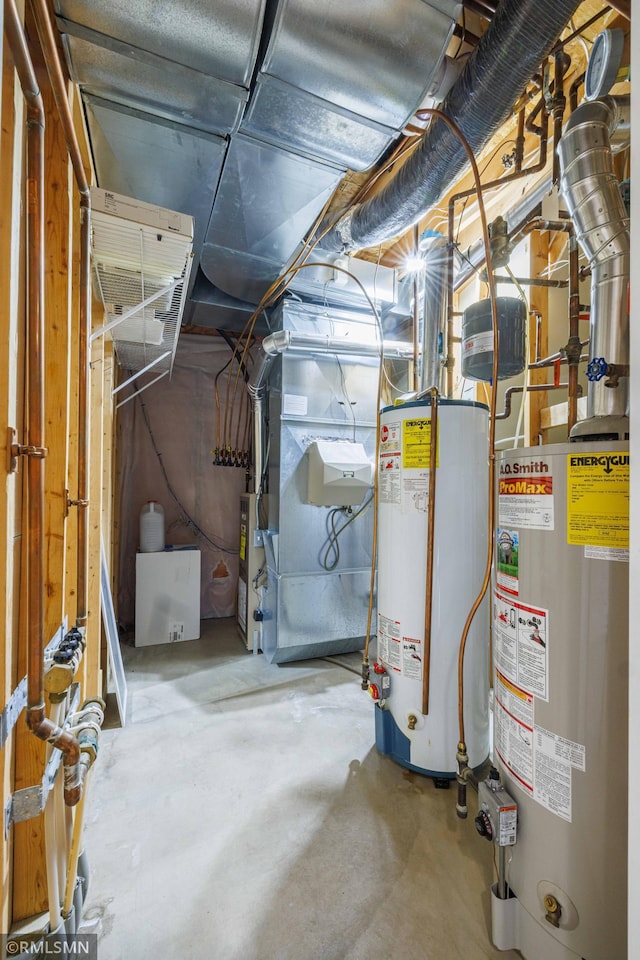 6354 151st Street Ct N, Hugo, MN 55038 - unfinished below grade area with gas water heater