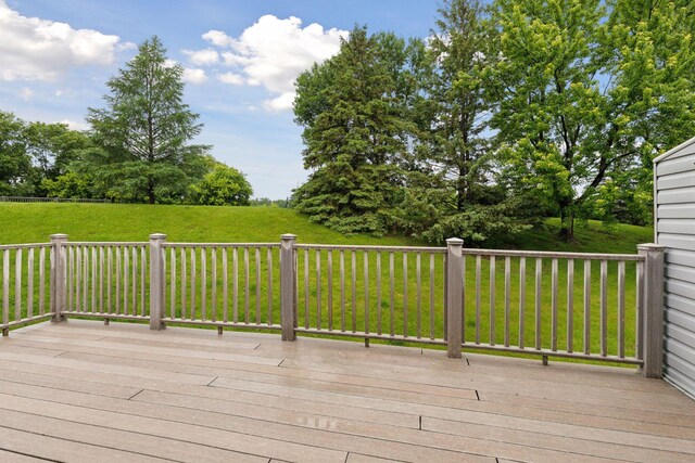 6160 Creek View Rdg, Minnetonka, MN 55345 - wooden deck featuring a yard