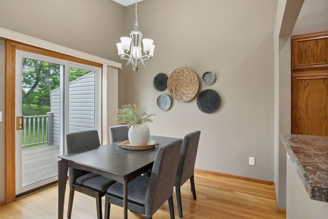 6160 Creek View Rdg, Minnetonka, MN 55345 - dining room featuring light wood-type flooring and a chandelier