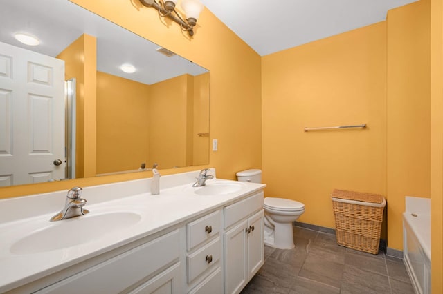 6715 158th St W, Apple Valley, MN 55124 - bathroom with double vanity and a bath