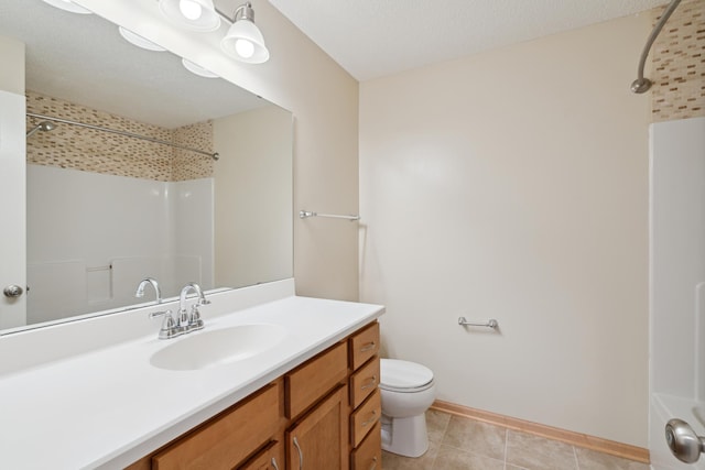10751 Falling Water Ln Unit C, Woodbury, MN 55129 - bathroom featuring a shower, vanity, and tile patterned floors