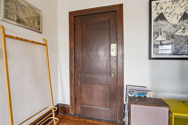 1718 Clinton Ave Unit 6, Minneapolis, MN 55404 - entryway with wood finished floors