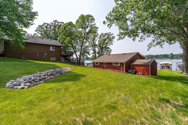 13506 Elmer Hanson Dr SE, Woodside Twp, MN 56736 - view of green lawn featuring a shed