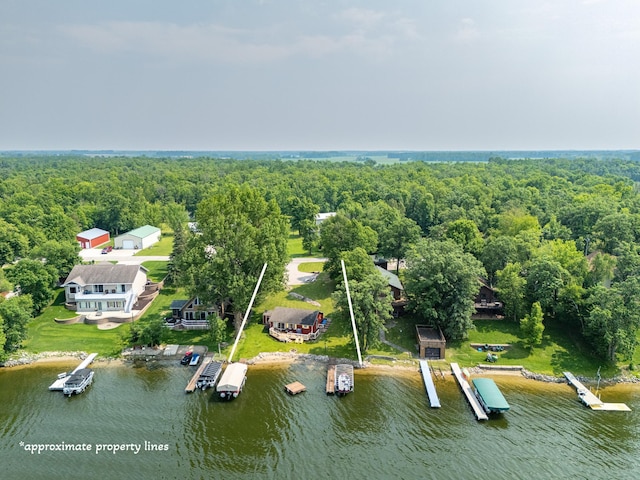 13506 Elmer Hanson Dr SE, Woodside Twp, MN 56736 - aerial view of property and surrounding area with a nearby body of water and property boundaries highlighted