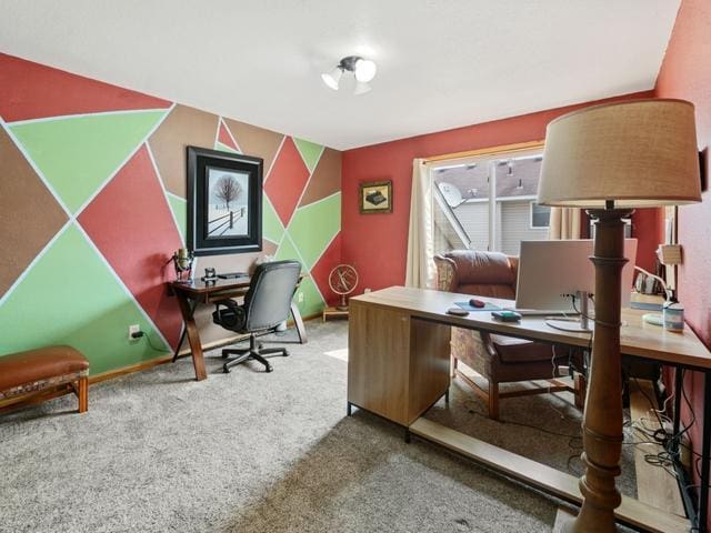 1813 Canton Rd, Prescott, WI 54021 - home office featuring carpet flooring and baseboards