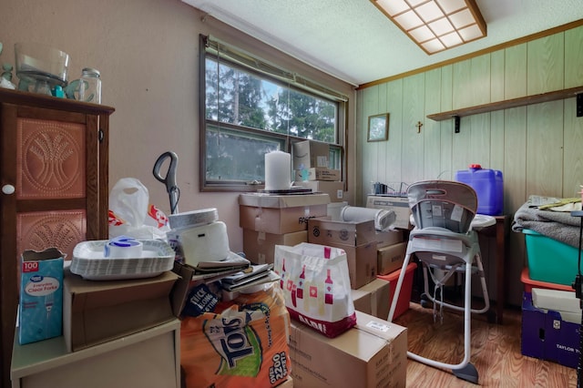 1388 13 1/2 Ave, Barron, WI 54812 - miscellaneous room featuring wood finished floors and wood walls