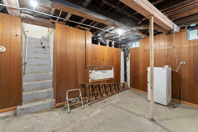693 Bedford St, Saint Paul, MN 55130 - basement with wooden walls