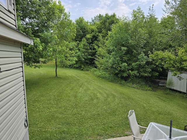 20389 640th Ln, Jacobson, MN 55752 - view of green lawn with an outbuilding