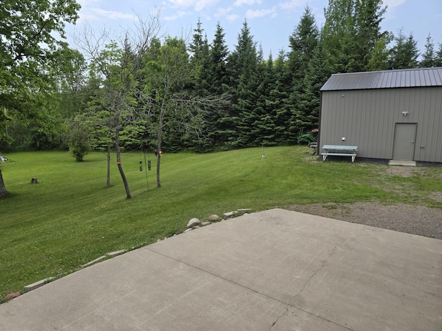 20389 640th Ln, Jacobson, MN 55752 - view of grassy yard with a patio area
