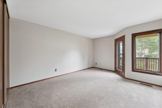 1369 Spencer Rd W, Saint Paul, MN 55108 - spare room featuring light carpet and a textured ceiling